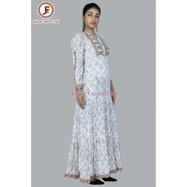 Women umbrella Hand block dress