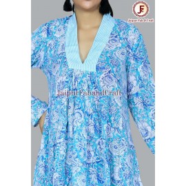Plunge neck flayer dress.