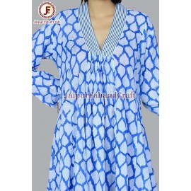 Plunge neck flayer dress.