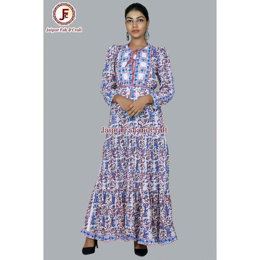 Women umbrella Hand block dress