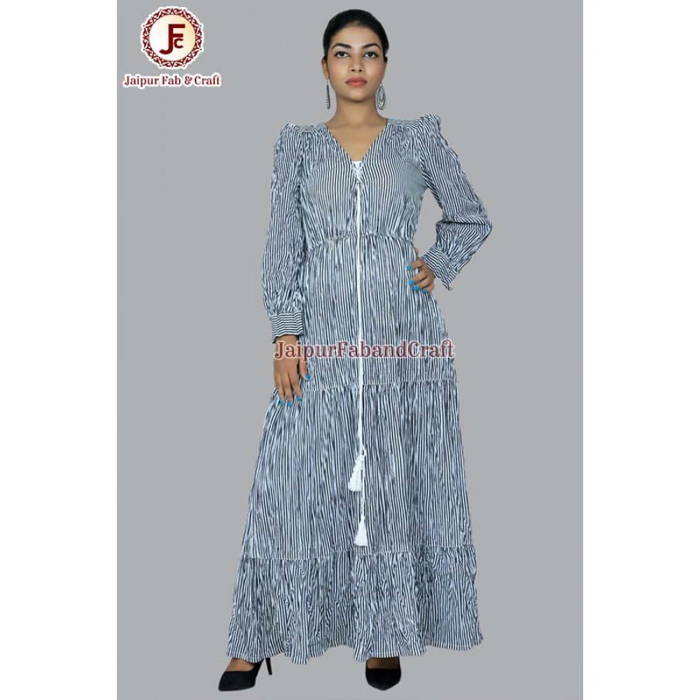 Women loop string tired dress