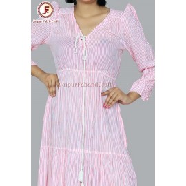 Women loop string tired dress