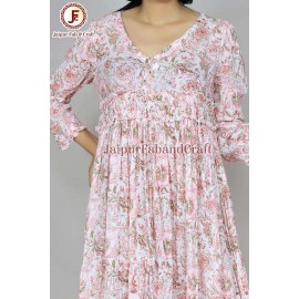 Women umbrella Hand block Maxi dress