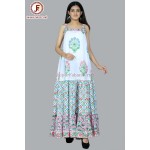 Self - striped umbrella dress