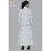 Plunge neck flayer dress