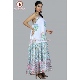 Self - striped umbrella dress
