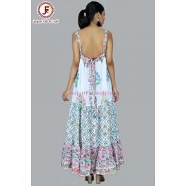 Self - striped umbrella dress