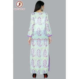 Women Straight Slit Draw string dress