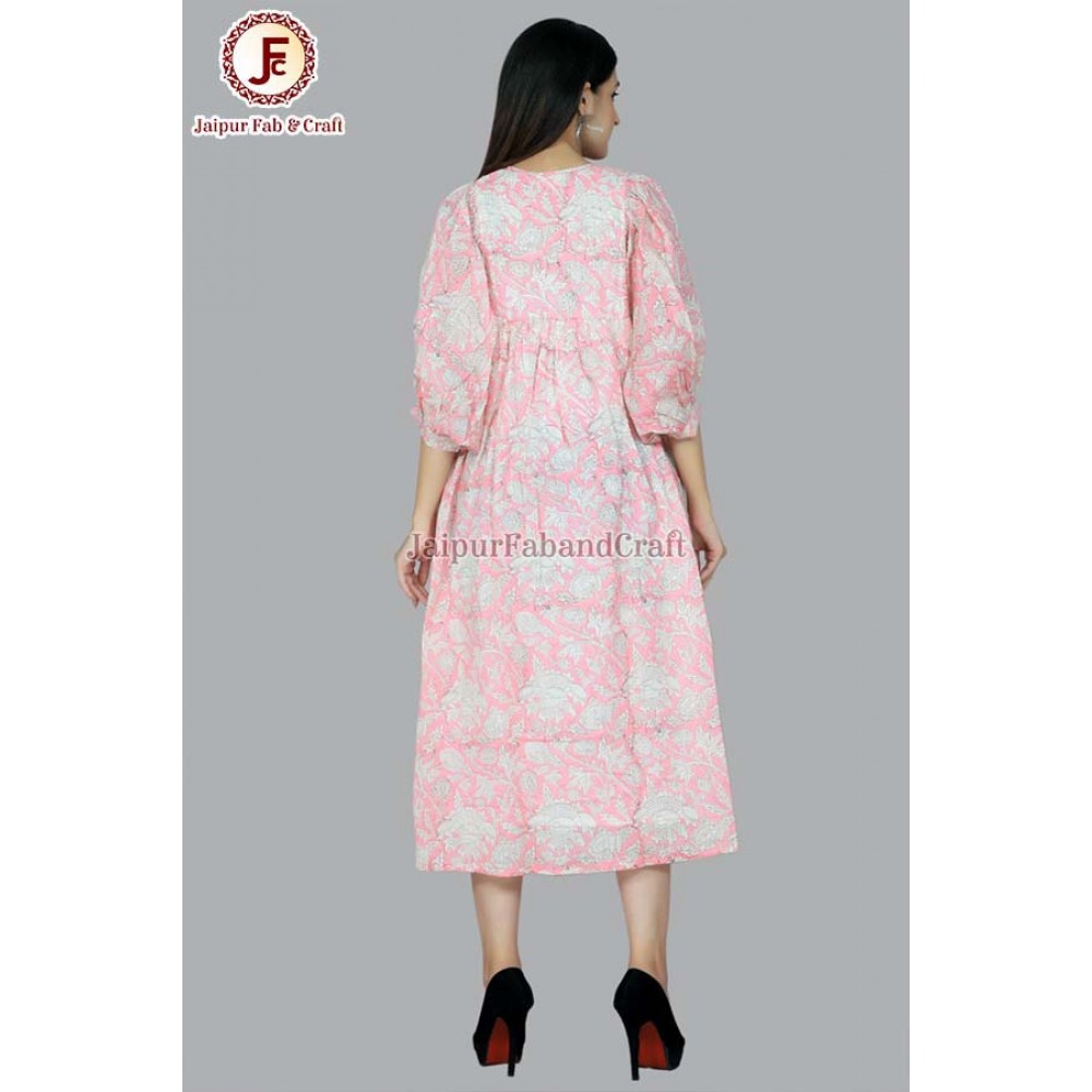 Women adorable gather A-line umbrella dress