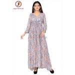 Women umbrella Hand block Maxi dress