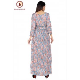 Women umbrella Hand block Maxi dress