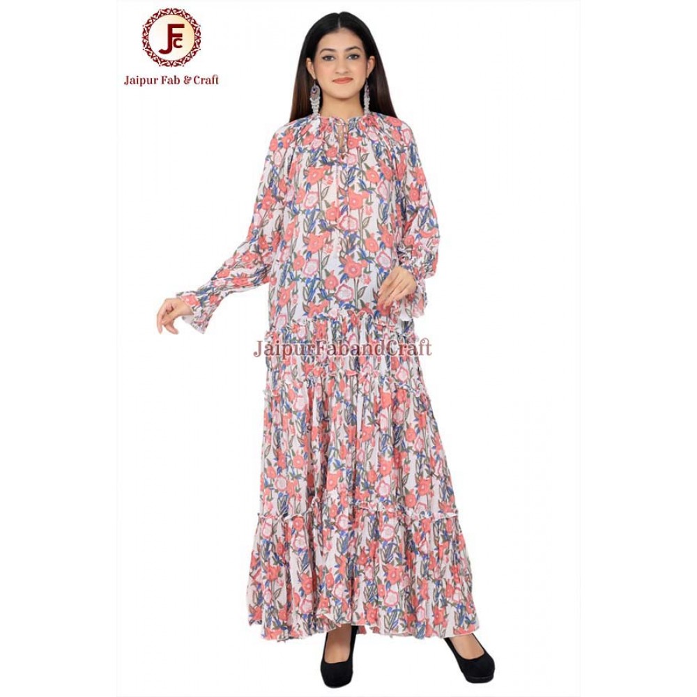Women Cord neckline maxi dress