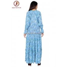 Women Cord neckline maxi dress