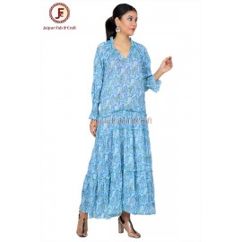 Women Cord neckline maxi dress