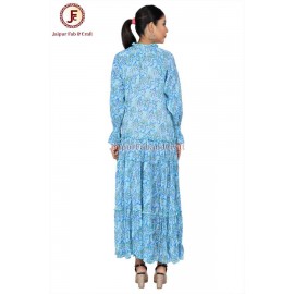 Women Cord neckline maxi dress